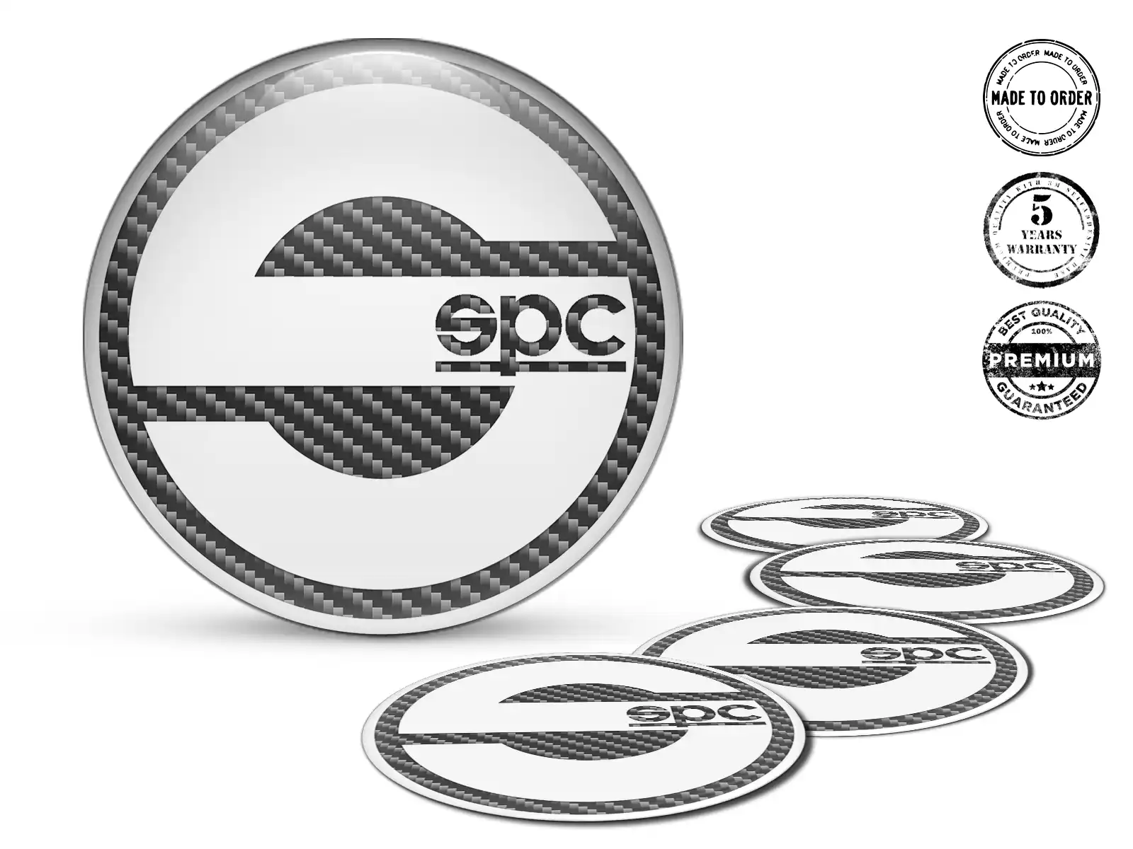 Sparco Dome-Dekoration Stilvolle Nabenkappen-Embleme